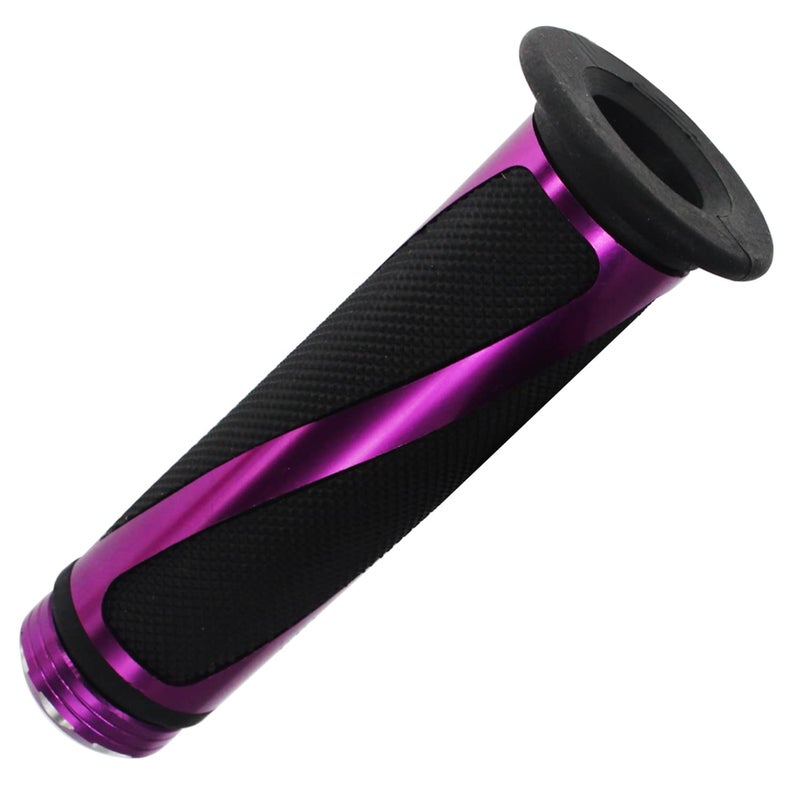 amavoler Universal Motorcycle Handlebar Grips Fits for Motorcycles with 7/8"" Left Grip and 1"" Right (Purple) - Image 4